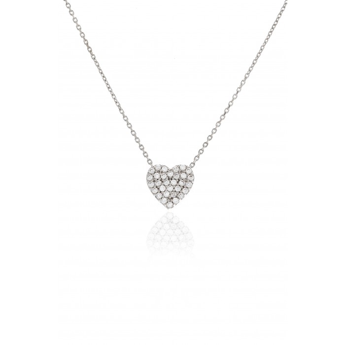 0,28 ct G VS1 Pırlanta Kalp Kolye