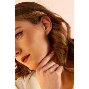 14 Ayar Mini İstiridye Küpe