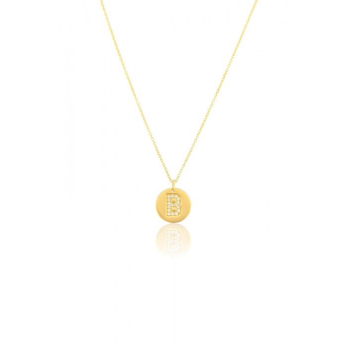 Milet Kuyumculuk 0,08 ct Pırlanta Harf Kolye Milet Kuyumculuk 0,08 ct Pırlanta Harf Kolye
