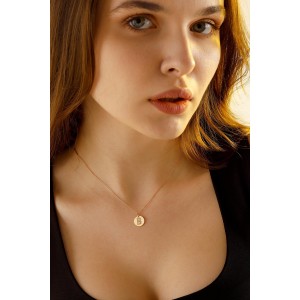 Milet Kuyumculuk 0,08 ct Pırlanta Harf Kolye